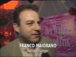 Franco Maiorano im TV-Interview nach einem Live-Auftritt